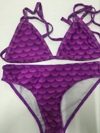 mermaid bikini purple