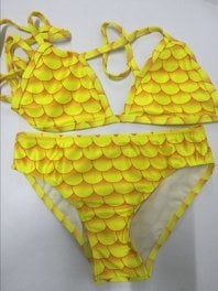 mermaid bikini yellow